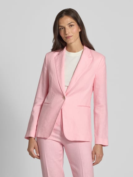 MANGO Slim Fit Blazer mit Paspeltaschen Modell 'BORELI' Hellrosa 4