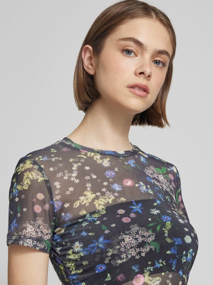 EDITED T-Shirt mit Rundhalsausschnitt Modell 'Lissy' Black 3