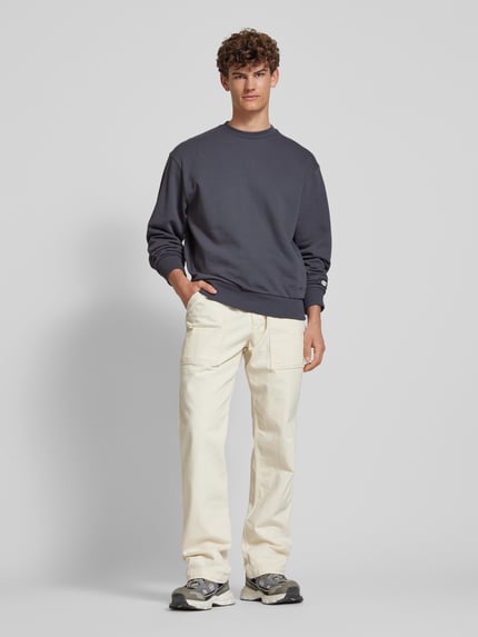 Champion Sweatshirt mit Label-Stitching Anthrazit 1