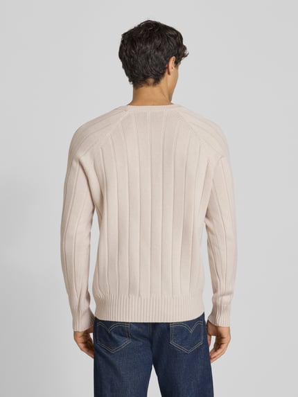 Gran Sasso Wollpullover mit Kaschmir-Anteil Offwhite 5