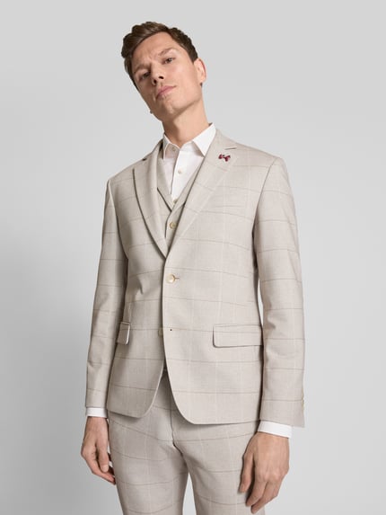 Atelier Torino Sakko mit Brustleistentasche Beige 3