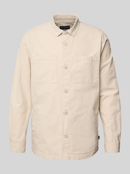 Barbour Slim Fit Overshirt aus reiner Baumwolle Modell 'RICKFELL' Sand 2