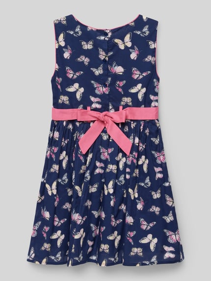 Happy Girls Jurk met tailleband Marineblauw - 3