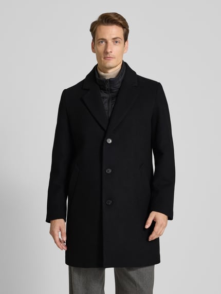 Antony Morato Regular Fit Mantel mit Reverskragen Modell 'Rupert' Black 4