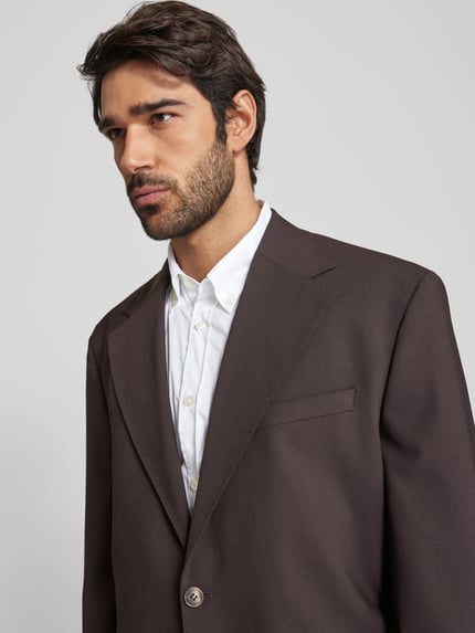 Selected Regular fit 2-knoops colbert met klepzakken, model 'OTTO' Middenbruin - 3