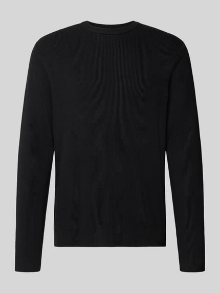 Slim Fit Strickpullover Baumwoll-Mix Shop The Look MANNEQUINE