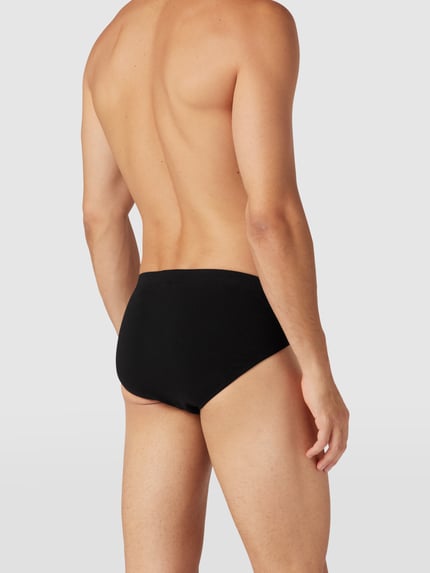 SCHIESSER Slip mit elastischem Bund Modell 'Supermini' im 3er-Pack Mittelgrau Melange 4