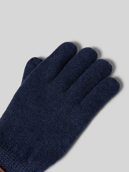 Barts Handschuhe mit Label-Detail Modell 'HAAKON' Marine 3