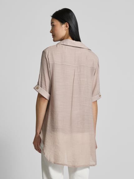 Apricot Regular fit blouse met platte kraag Zand - 5