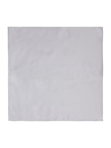 Produktfoto, Fein strukturiertes Einstecktuch aus Seide von Monti in lichtgrijs, vierkante vorm, fijne textuur, 27x28 cm, puur zijde