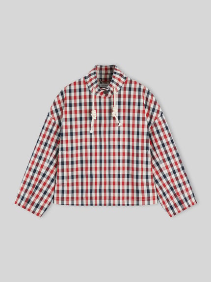Tommy Hilfiger Boxy Fit Hemdjacke aus reiner Baumwolle Marine 2