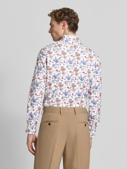 Jake*s Koszula o kroju slim fit biznes z kołnierzykiem typu kent Biały 5