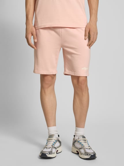 ellesse Regular Fit Sweatshorts mit Label-Print Modell 'MOLLA' Altrosa 4