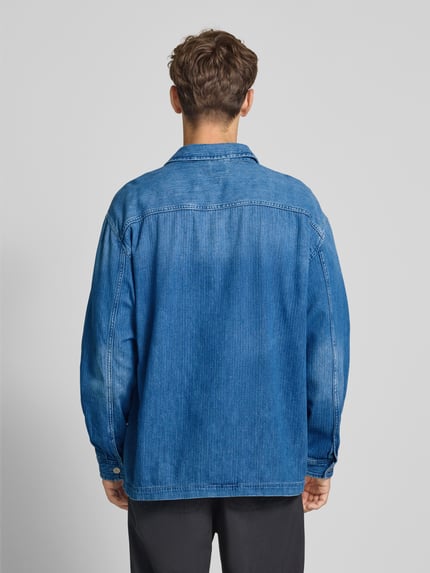 Tommy Jeans Kurtka jeansowa o kroju relaxed fit z lekkiego denimu Jeansowy niebieski 5