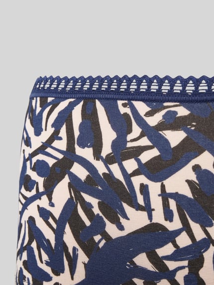 Sloggi Broek met labelprint in een set van 3 stuks, model 'GO Crush' Blauw - 2