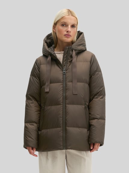 Marc O'Polo Regular Fit Daunenjacke mit Kapuzenkragen Dunkelbraun 4
