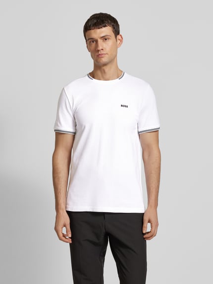BOSS Green T-shirt z nadrukiem z logo model ‘Taul’ Biały 4