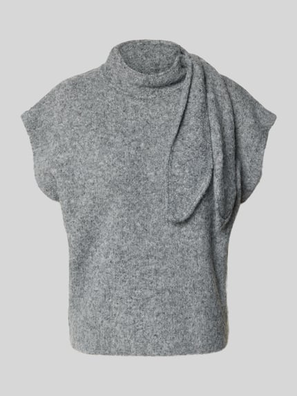 t-shirt o kroju regular fit z dodatkiem wełny model 'Cassi' Shop The Look MANNEQUINE