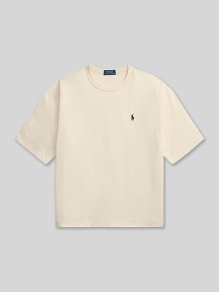 Polo Ralph Lauren męski t-shirt o kroju regular fit z czystej bawełny Beżowy 2