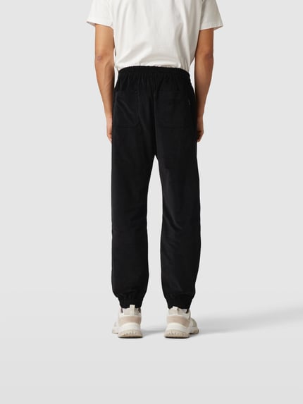 Iro Spodnie typu track pants z sztruksu Czarny 5