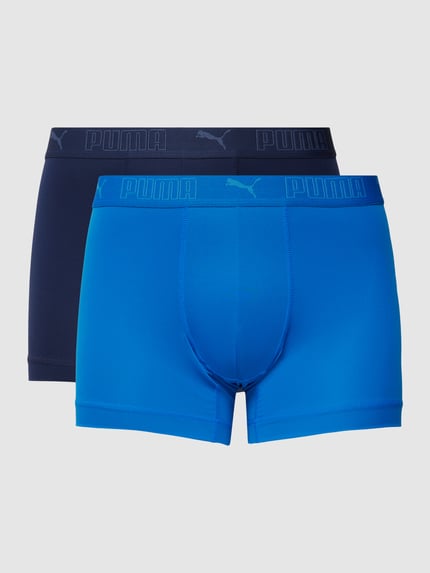 PUMA Trunks mit Label-Details im 2er-Pack Blau 2