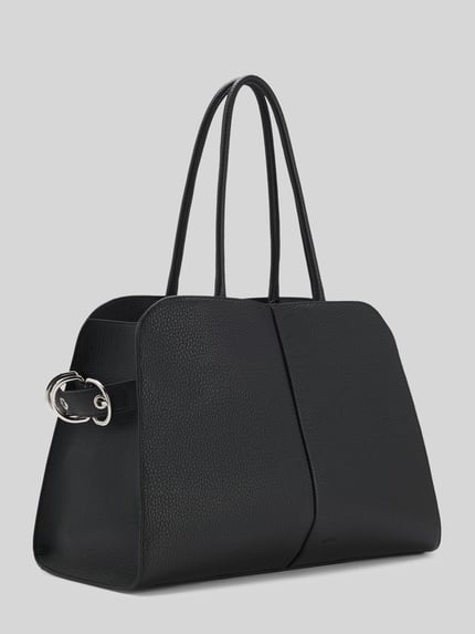 BOSS Shopper aus echtem Leder mit Logo-Prägung Modell 'CLARICE TOTE' Black 3