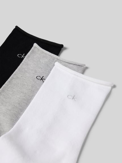 CK Calvin Klein Skarpety z wyhaftowanym logo w zestawie 3 szt. Jasnoszary 2