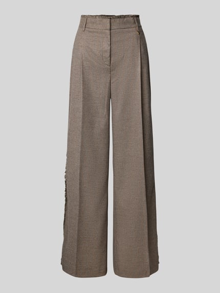 Hose mit Bügelfalten und Fransen Shop The Look MANNEQUINE