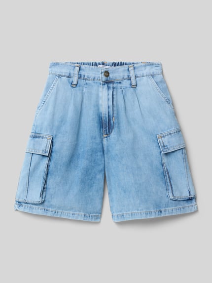 Blue Effect Regular Fit Jeansshorts mit Cargotaschen Hellblau 1