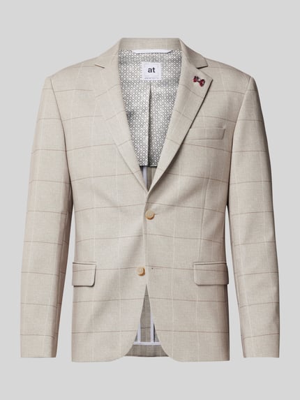 Atelier Torino Sakko mit Brustleistentasche Beige 2