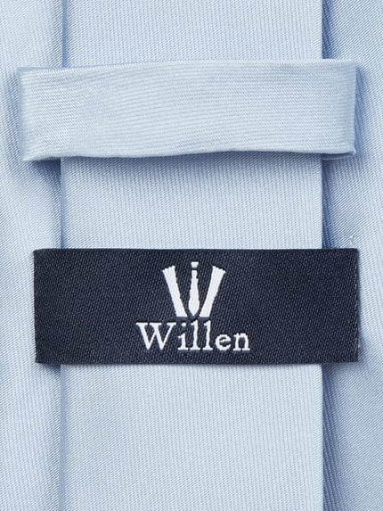 Produktfoto, Krawatte aus Seide (7,5 cm) van Willen, heren stropdas van zuiver zijde, klassiek model, fijn gestructureerd, labeldetail, breedte 8 cm