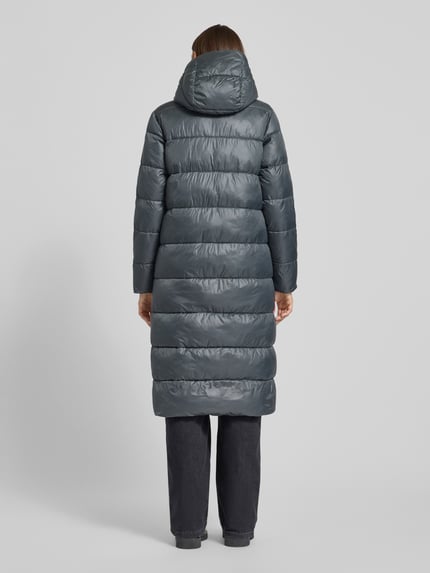 Blauer USA Regular Fit Steppmantel mit Label-Detail Modell 'BELLEVUE' Dunkelgrau 5