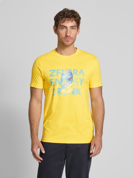 Zeybra T-Shirt mit Motiv-Print Aqua 4