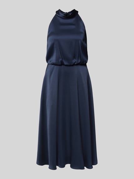 V by Vera Mont Cocktailkleid mit Neckholder Dunkelblau 2