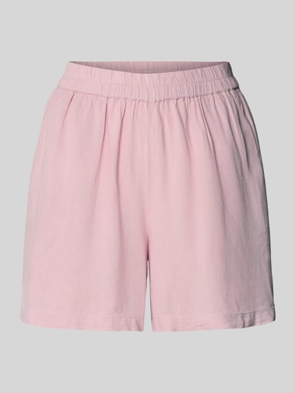 PIECES Regular Fit Shorts aus Viskose-Leinen-Mix Modell 'PIA' Rosa 2