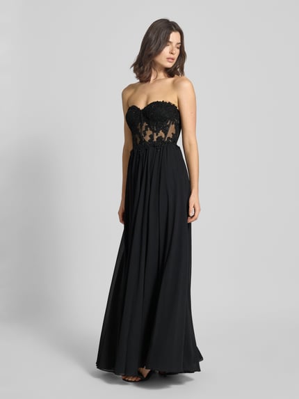 Mascara Abendkleid mit Herz-Ausschnitt Black 1