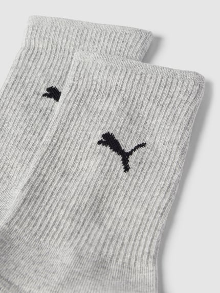 PUMA Socken mit Label-Details im 2er-Pack Silber Melange 2