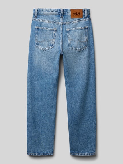 JACK & JONES Relaxed fit jeans in used-look, model 'CHRIS' Blauw - 3