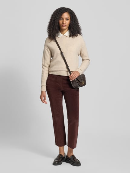 Weekend Max Mara High Waist Cordhose Modell 'MARRUCA' Bordeaux 1