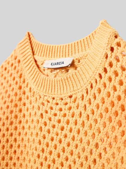 Garcia Strickpullover mit gerippten Abschlüssen Orange 2