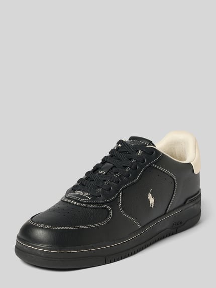 Polo Ralph Lauren Sneaker Low aus Rindsnappa Black 1