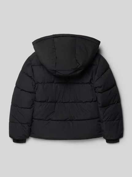 ONLY & SONS Kurtka pikowana o kroju regular fit z odpinanym kapturem model ‘JELIJAH’ Czarny 3