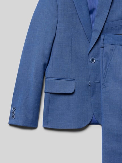 Standar Garnitur o kroju slim fit z drobnym, fakturowanym wzorem Jasnoniebieski 2