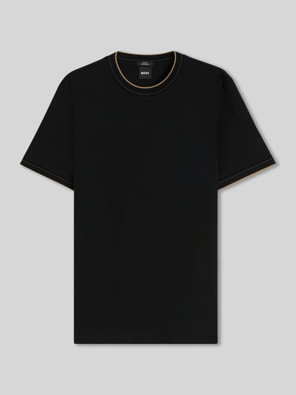 BOSS Slim Fit T-Shirt aus reiner Baumwolle Modell 'Tessler 195' Black 2
