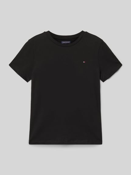 Tommy Hilfiger Teens T-Shirt mit Logo-Stickerei Black 1