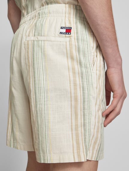 Tommy Jeans Loose Fit Strand-Shorts aus reiner Baumwolle Beige 3