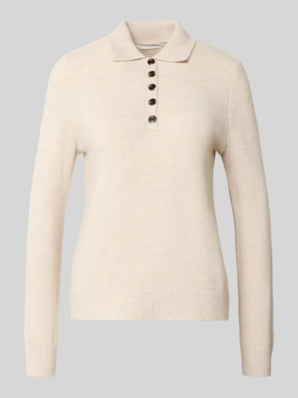Christian Berg Woman Regular Fit Strickpullover mit Woll-Anteil Beige 2