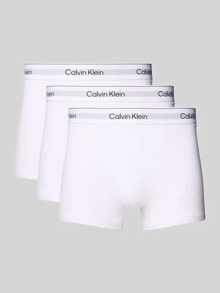 Calvin Klein Underwear Broek met elastische band met logo in een set van 3 stuks Wit - 1