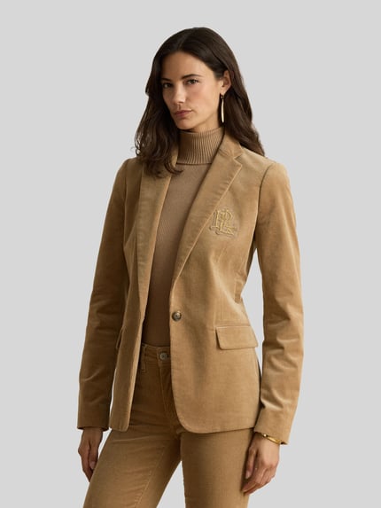 Lauren Ralph Lauren Regular Fit Kurzblazer mit Logo-Applikation Camel 4