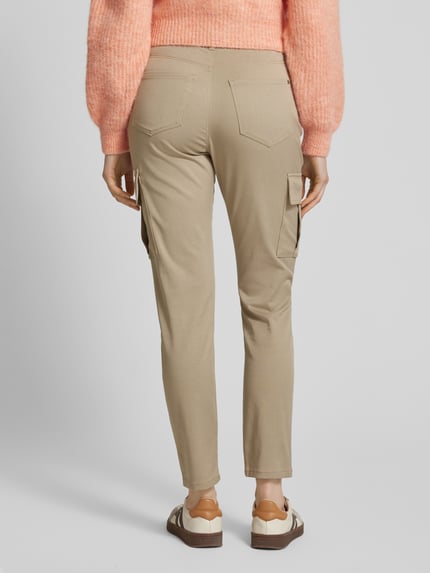 Christian Berg Woman Skinny fit cargobroek met riemlussen Beige - 5